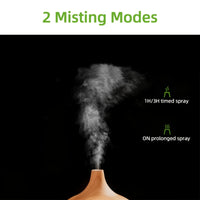 150ml Aroma Diffuser for Essential Oil, Office Essential Oil Diffusers for Home Youngsters, Cool Mist humidifier for Bedroom Quiet with Ambient Light, Waterless Auto Off Aromatherapy, 3 Timer Settings
