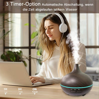 150ml Aroma Diffuser for Essential Oil, Office Essential Oil Diffusers for Home Youngsters, Cool Mist humidifier for Bedroom Quiet with Ambient Light, Waterless Auto Off Aromatherapy, 3 Timer Settings