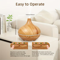 150ml Aroma Diffuser for Essential Oil, Office Essential Oil Diffusers for Home Youngsters, Cool Mist humidifier for Bedroom Quiet with Ambient Light, Waterless Auto Off Aromatherapy, 3 Timer Settings