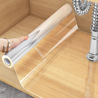 Self-Adhesive Clear Vinyl Wallpaper, Heat Resistant, Removable Contact Paper for Kitchen Countertops, Cupboard Doors & Home Decor