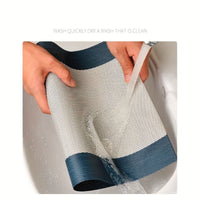 6pcs Placemats, Chinese Style Erasable Oil-proof Apron, 44.96x29.97cm PVC Non-Slip Heat Resistant Table Mats, Washable Oil-Proof Luxury Dining Plate Mats, For Home Dinning Room And Restaurant, Kitchen Supplies