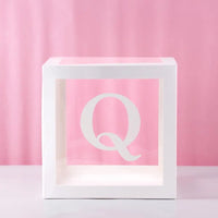 Baby Shower Decoration Boy Girl Transparent Balloon Box Letter Frist 1st Birthday Wedding Party Gender Reveal Baptism Decoration
