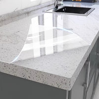 Self-Adhesive Clear Vinyl Wallpaper, Heat Resistant, Removable Contact Paper for Kitchen Countertops, Cupboard Doors & Home Decor