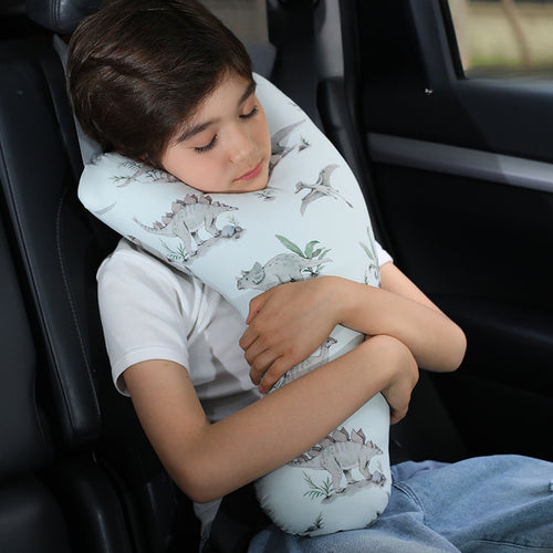 Kids Car Seat Neck Pillow, Y-Shaped Safety Belt Travel Cushion