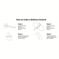 Purple & Black Metal Balloon Arch Kit, Silver Sequin & Latex Balloons - 154pcs