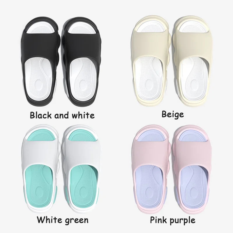 Evshine EVA Thick Sole Sandals For Women Non-Slips Bathroom Slippers Women Men Fashion Flip Flops Unisex Home Shoes For Outdoor