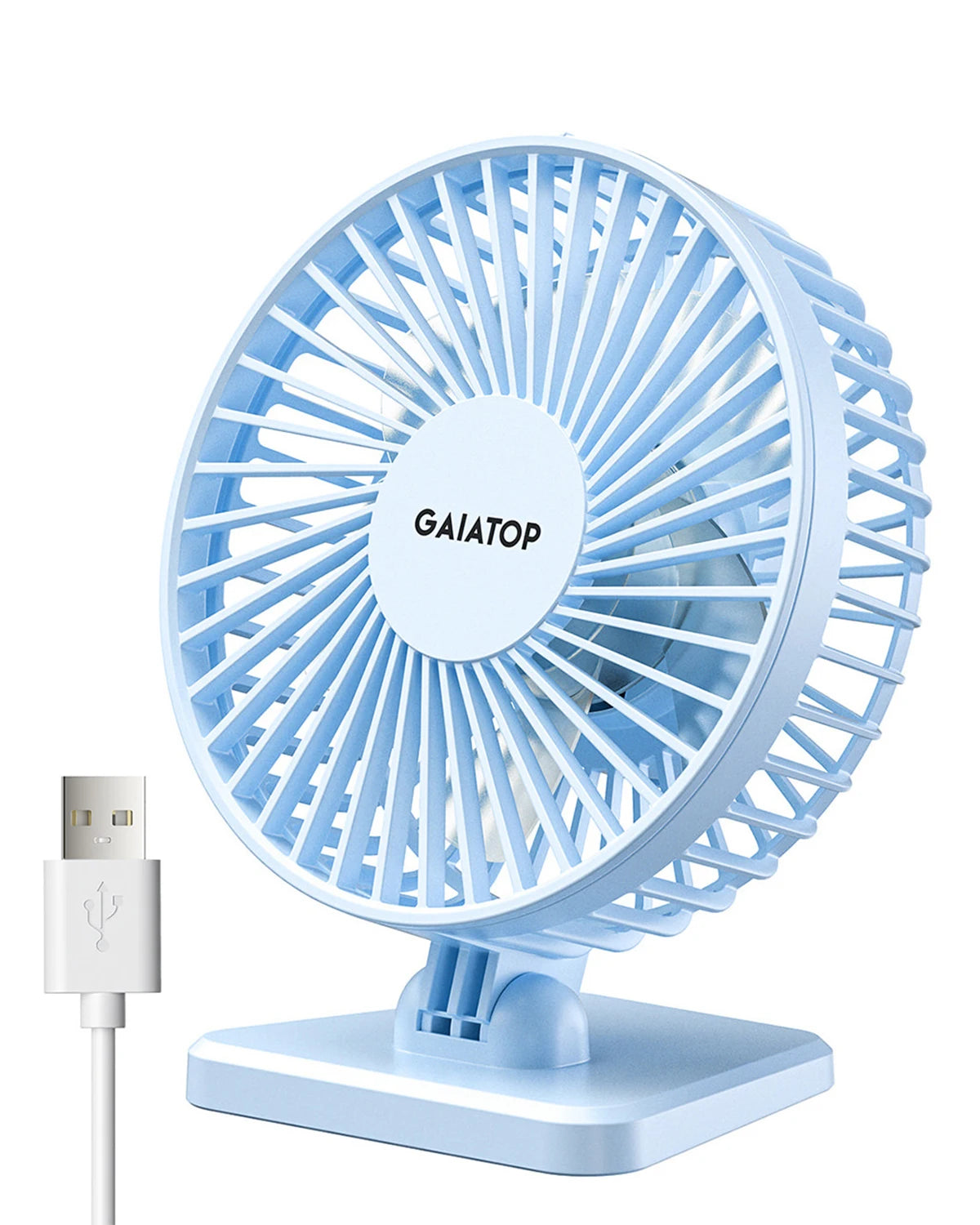 GAIATOP Mini USB Desktop Fan Portable Fan Desktop Office USB Quiet Cooling Fans Three Speed Adjustment Suitable For Home Office