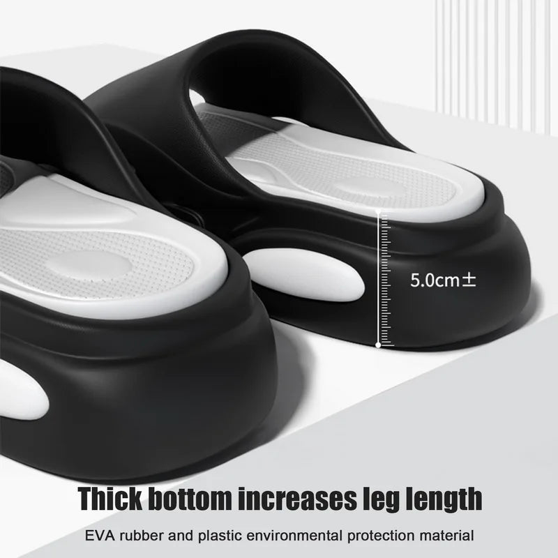 Evshine EVA Thick Sole Sandals For Women Non-Slips Bathroom Slippers Women Men Fashion Flip Flops Unisex Home Shoes For Outdoor