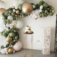 Baby Shower Decoration Boy Girl Transparent Balloon Box Letter Frist 1st Birthday Wedding Party Gender Reveal Baptism Decoration