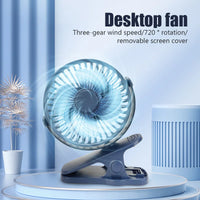 Portable Mini Hand Clip Fan USB Charging Quiet Desktop Electric Fan High Quality Student Dormitory Small Cooling Ventilador Fans