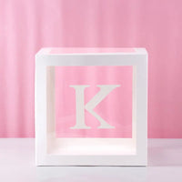 Baby Shower Decoration Boy Girl Transparent Balloon Box Letter Frist 1st Birthday Wedding Party Gender Reveal Baptism Decoration