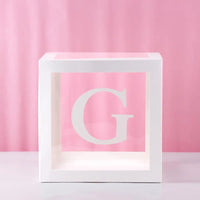 Baby Shower Decoration Boy Girl Transparent Balloon Box Letter Frist 1st Birthday Wedding Party Gender Reveal Baptism Decoration