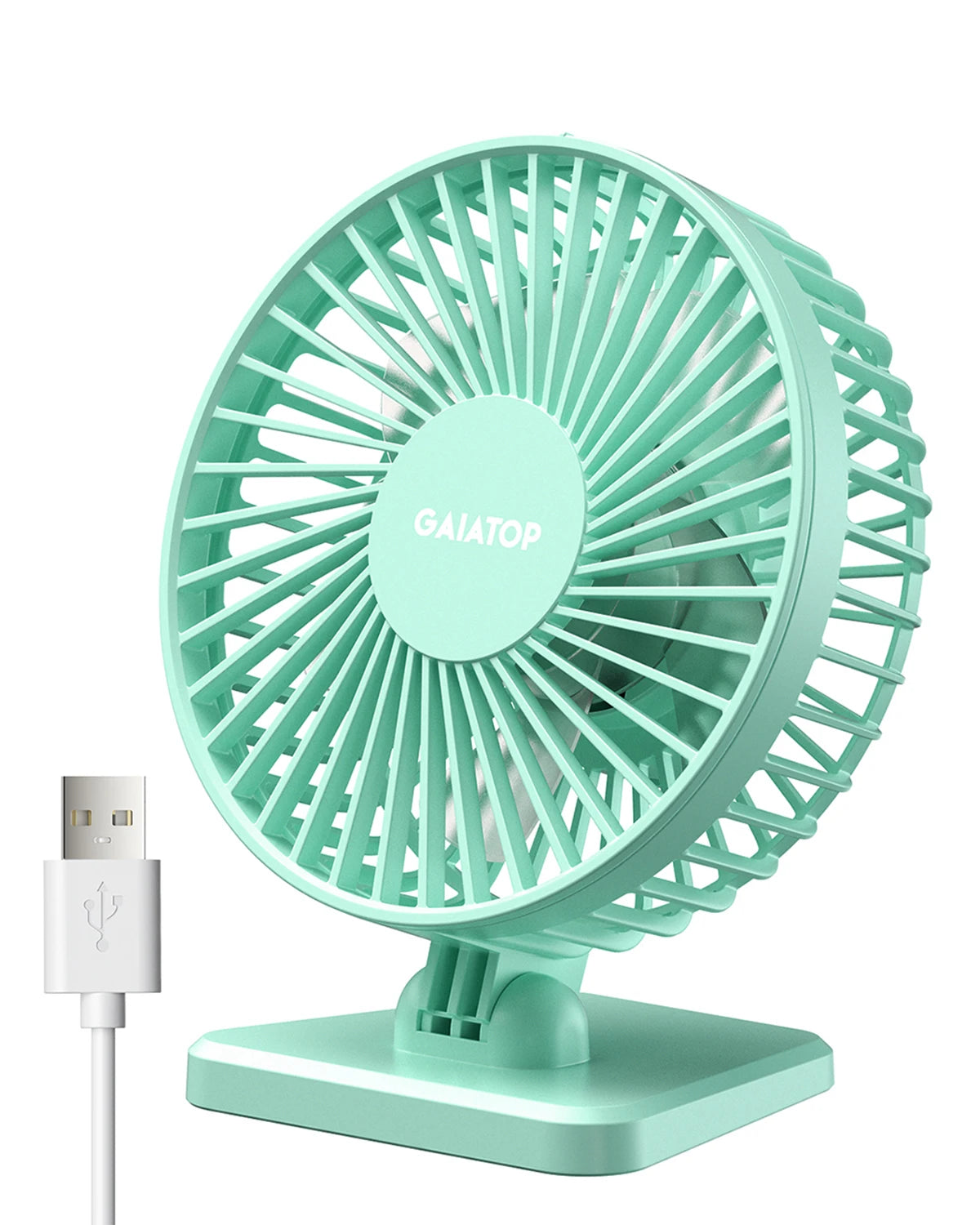 GAIATOP Mini USB Desktop Fan Portable Fan Desktop Office USB Quiet Cooling Fans Three Speed Adjustment Suitable For Home Office