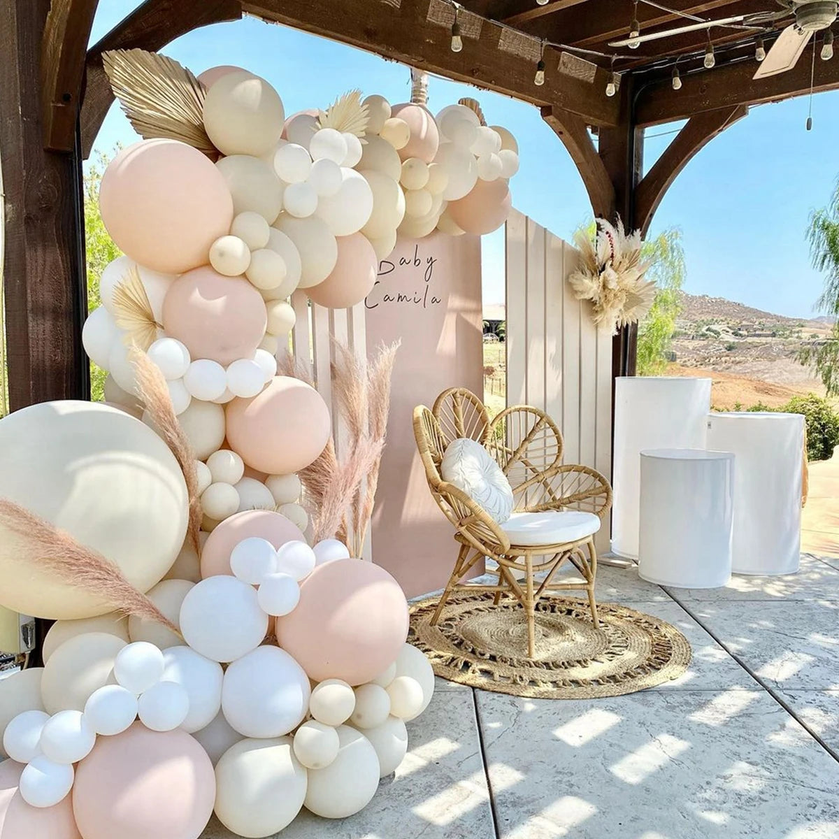 Baby Shower Decoration Boy Girl Transparent Balloon Box Letter Frist 1st Birthday Wedding Party Gender Reveal Baptism Decoration