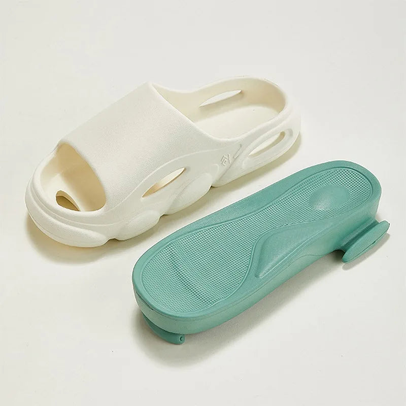 Evshine EVA Thick Sole Sandals For Women Non-Slips Bathroom Slippers Women Men Fashion Flip Flops Unisex Home Shoes For Outdoor