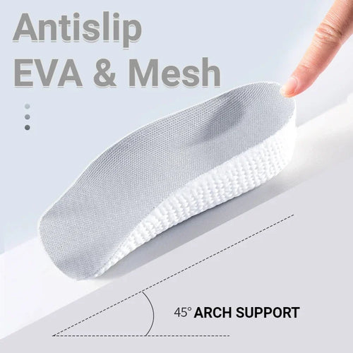 2Pcs Height Increase Insoles for Men Women EVA Shoe Pads Feet Arch Support Orthopedic Half Insoles Sneaker Heel Lift Memory