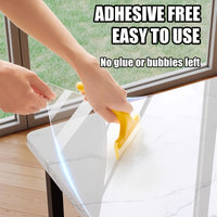 Self-Adhesive Clear Vinyl Wallpaper, Heat Resistant, Removable Contact Paper for Kitchen Countertops, Cupboard Doors & Home Decor