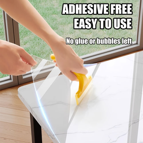 Self-Adhesive Clear Vinyl Wallpaper, Heat Resistant, Removable Contact Paper for Kitchen Countertops, Cupboard Doors & Home Decor