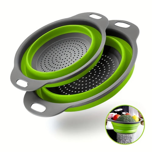 Circular blue suit foldable silicone kitchen drop funnel